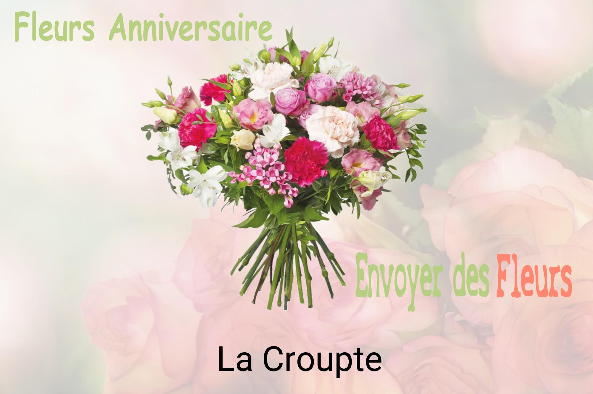 Bouquet de fleurs d’anniversaire livré à La Croupte
