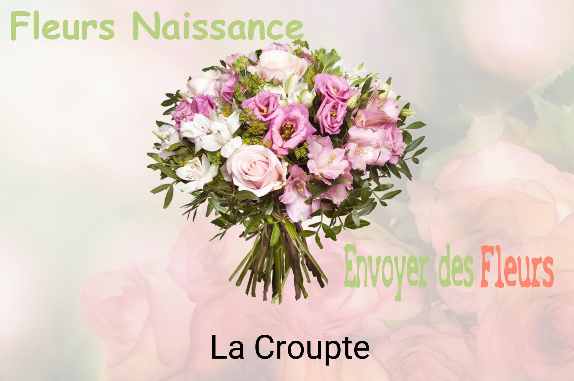 Bouquet de fleurs de naissance livré à La Croupte